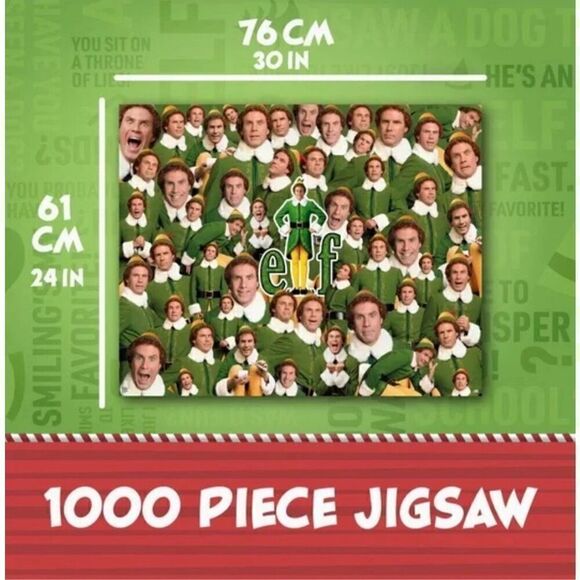Elf The Movie Jigsaw Puzzle 1000 Pieces Christmas Buddy - Will Ferrell - New - Picture 5 of 6